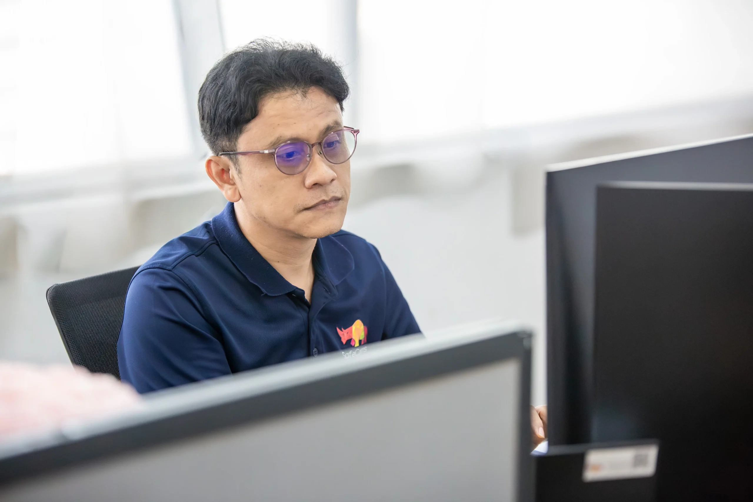 Collaborative workspace and professional office environment.